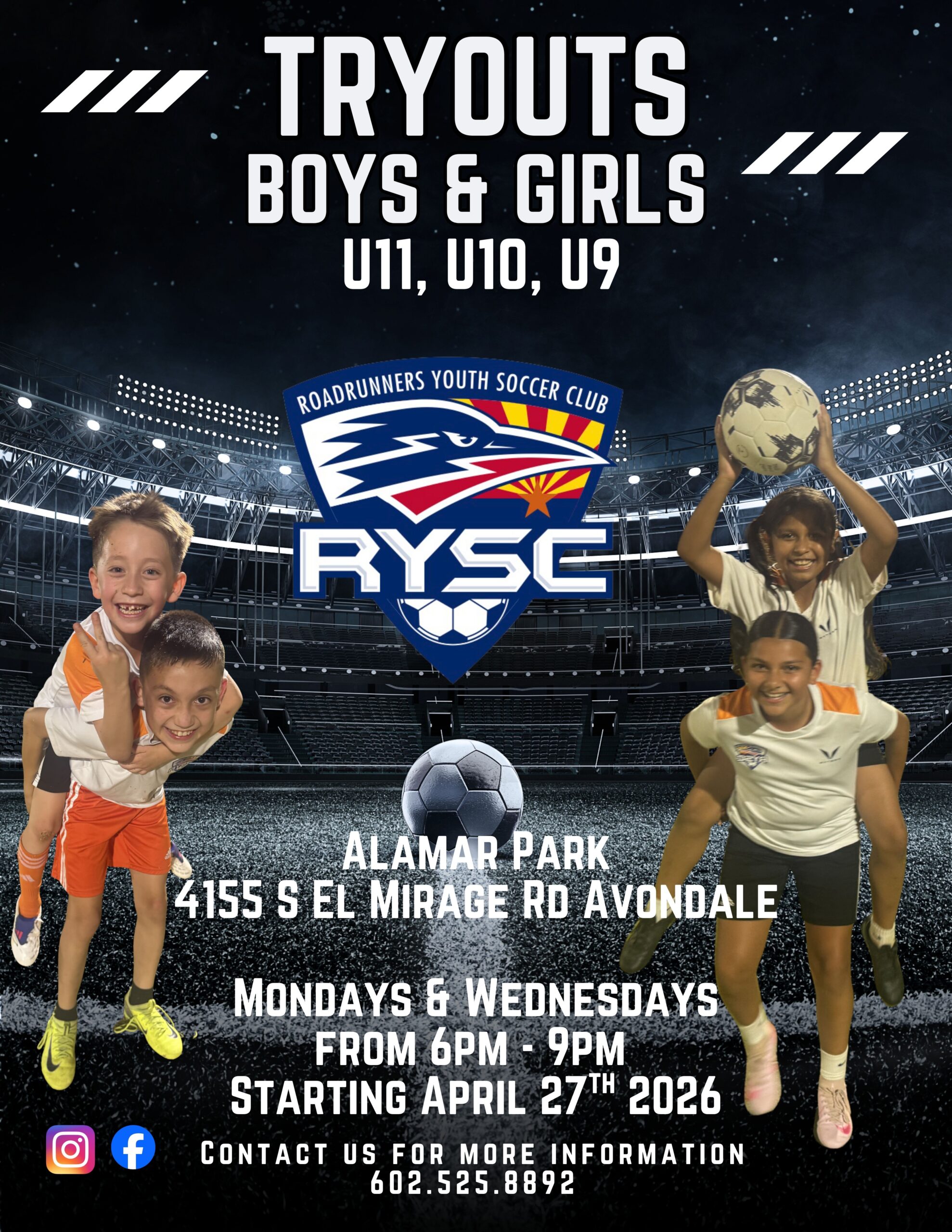 White and Black Modern Soccer Tournament Match Day Flyer